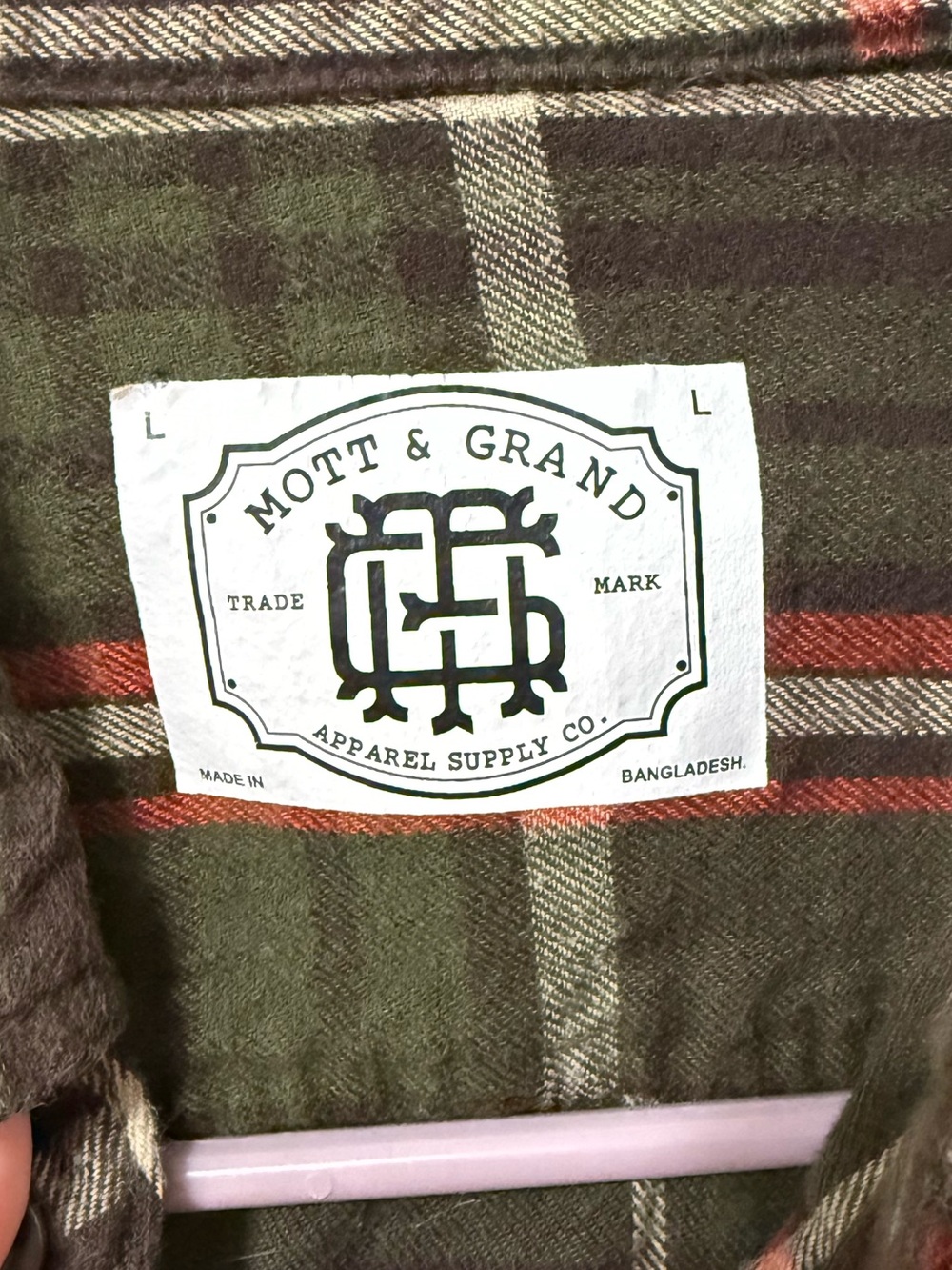Flannel button down top - Picture 2 of 4